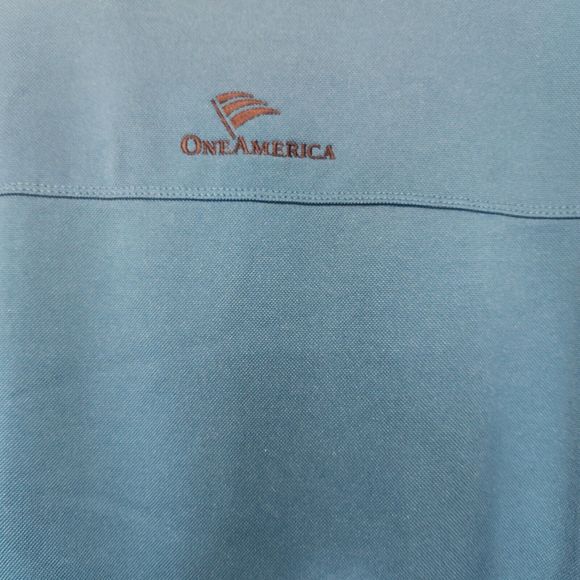 Port Authority Jacket Men XL (Blue Glacier) PIQUE Long Sleeve Fleece F222 - Picture 3 of 7